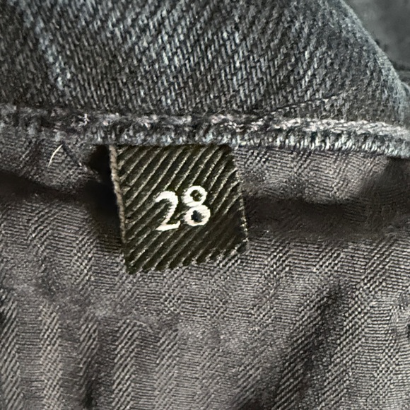 7 For All Mankind Dark Blue Straight Leg Jeans - Picture 6 of 9